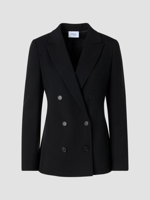 AKRIS Women's Virgin Wool Double-Breasted Blazer - Black