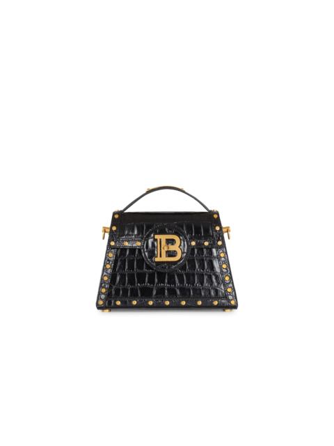 Balmain B-Buzz Dynasty bag in crocodile-print leather