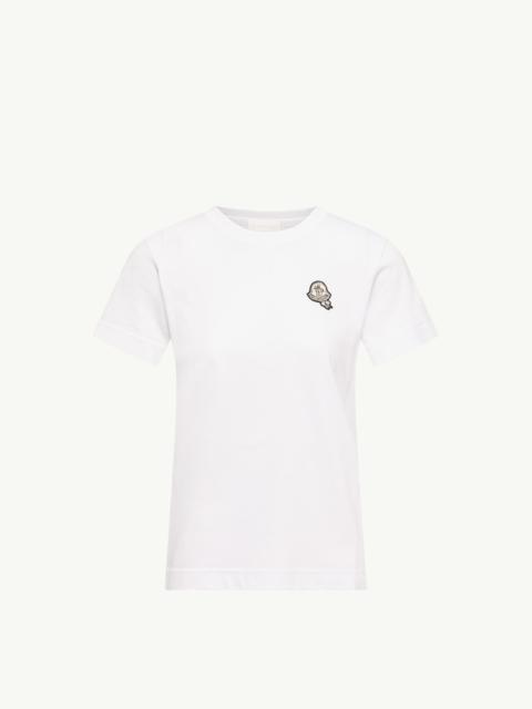 Moncler Logo Patch Cotton T-Shirt