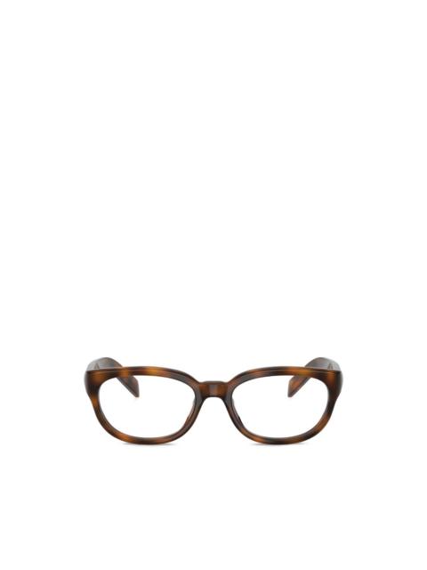 Prada geometric frame glasses