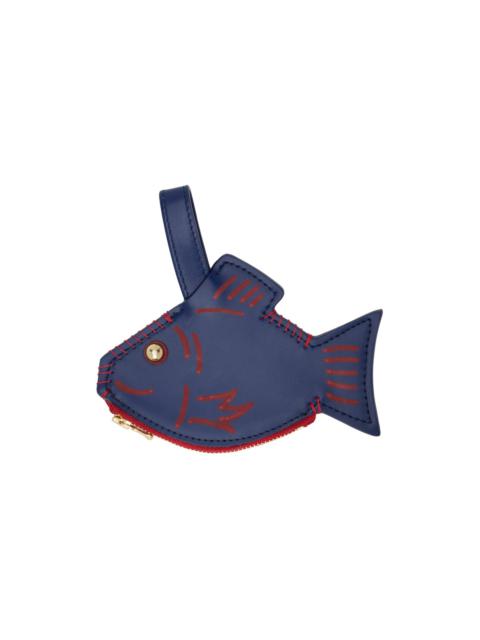 BODE Navy Fish Coin Pouch