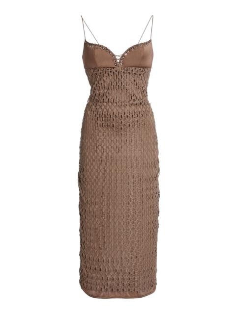 LUDOVIC DE SAINT SERNIN New Isabella Lace Dress nude