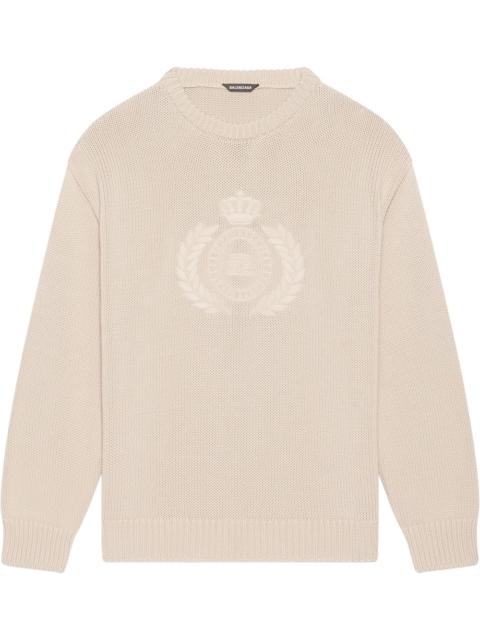 BALENCIAGA embroidered-design long-sleeve jumper