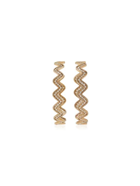 SYDNEY EVAN 14k Yellow Gold Diamond Earrings gold