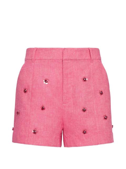 Cinq à Sept Wildflower Paillette Tora shorts