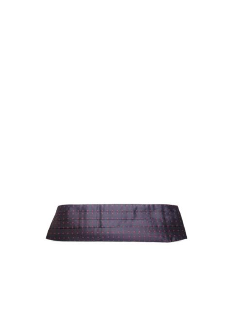 Dolce & Gabbana polka-dot pleated cummerbund