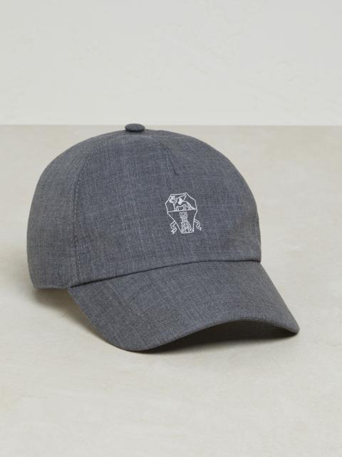 Brunello Cucinelli Virgin wool baseball cap with logo