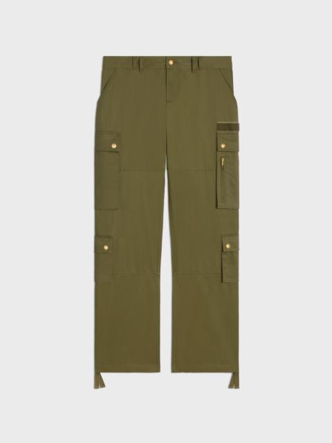 CELINE cargo pants in cotton linen