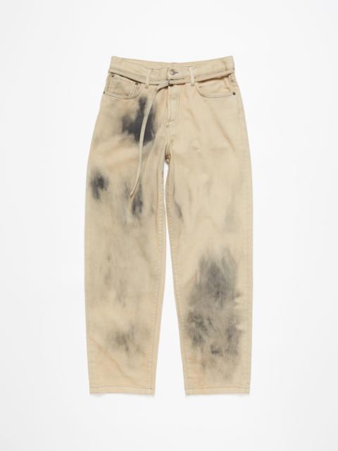 Acne Studios Loose fit jeans - 1991 Toj - Beige/black