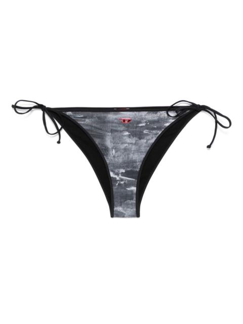 Diesel abstract-print bikini bottoms