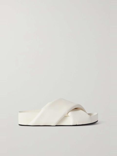 Jil Sander Padded leather slides