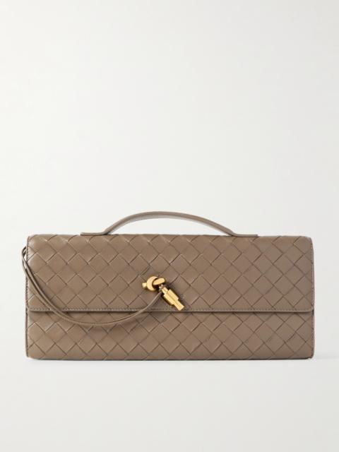 Bottega Veneta Andiamo Intrecciato Leather Clutch