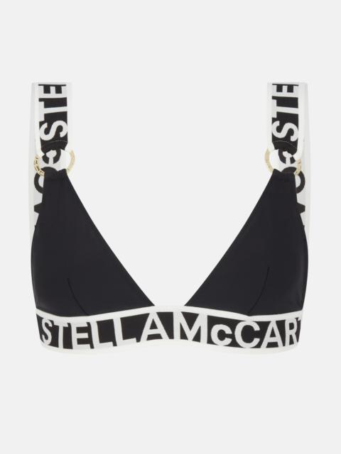 Stella McCartney Iconic Logo Padded Triangle Bikini Top