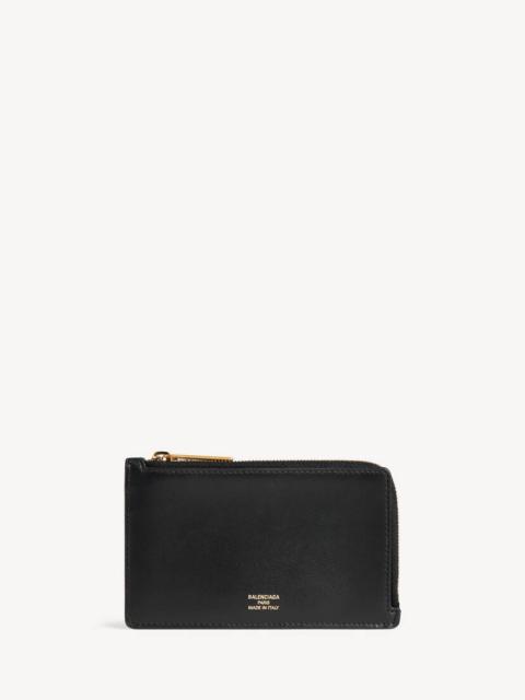 BALENCIAGA Women's Envelope Long Coin And Card Holder in Black