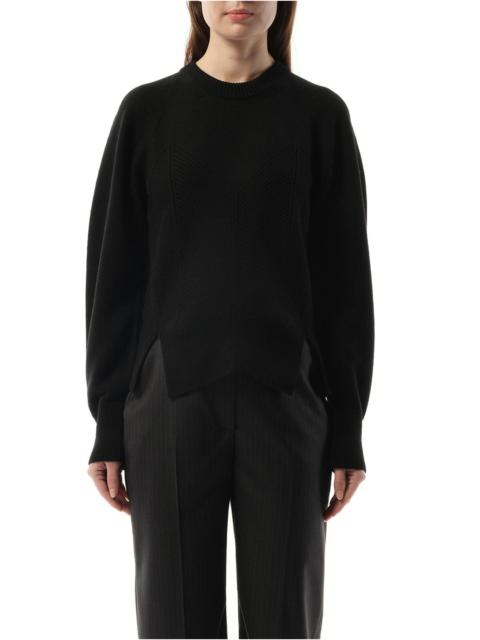 Alexander McQueen Chevron Corset Jumper in Black