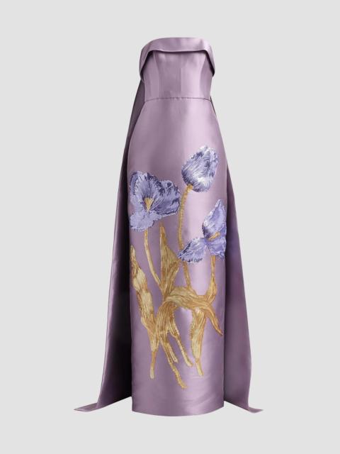 AMSALE Women's Tulip Watteau Column Gown - Violet