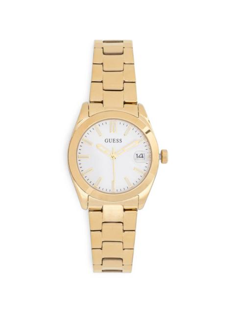 GUESS USA recycled steel analogue watch 32 mm