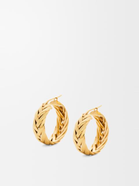 Loewe Braided hoop earrings in sterling silver