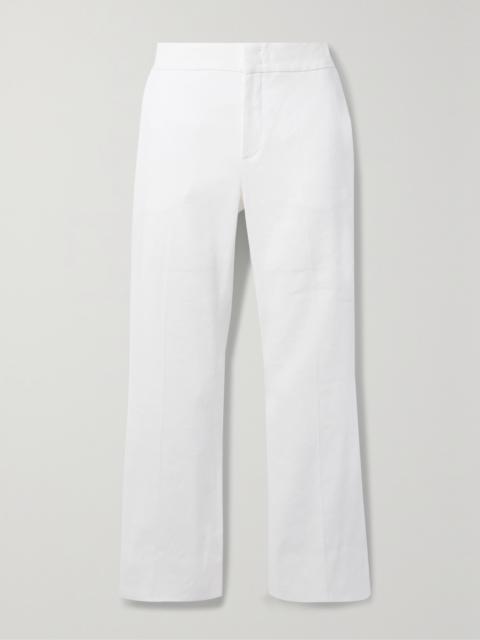 Another Tomorrow + Net Sustain Cropped Organic Hemp-blend Flared Pants