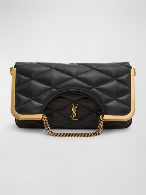 SAINT LAURENT Cerniera Quilted Leather Top-Handle Bag