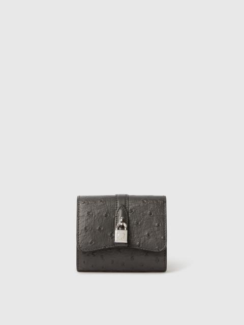 Stella McCartney Ryder Ostrich Bi-Fold Wallet