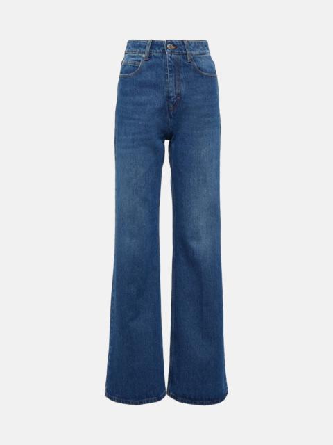 AMI Paris High-rise straight jeans