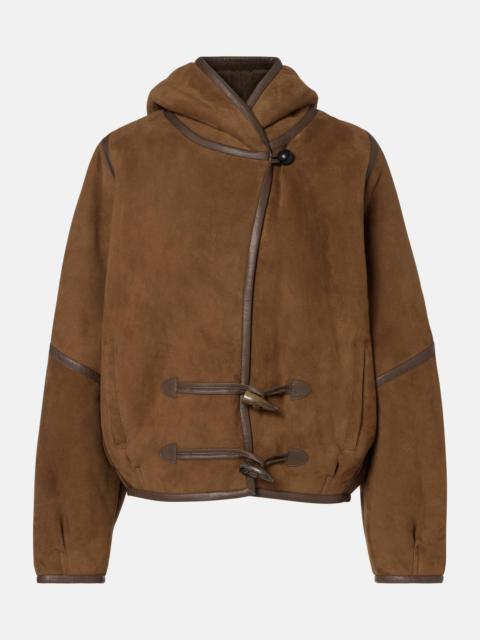 Isabel Marant Amiel leather-trimmed suede jacket