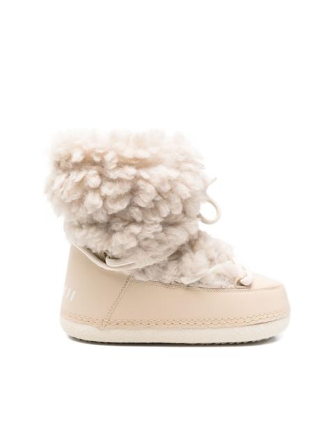 INUIKII Mountain Teddy lace-up boots