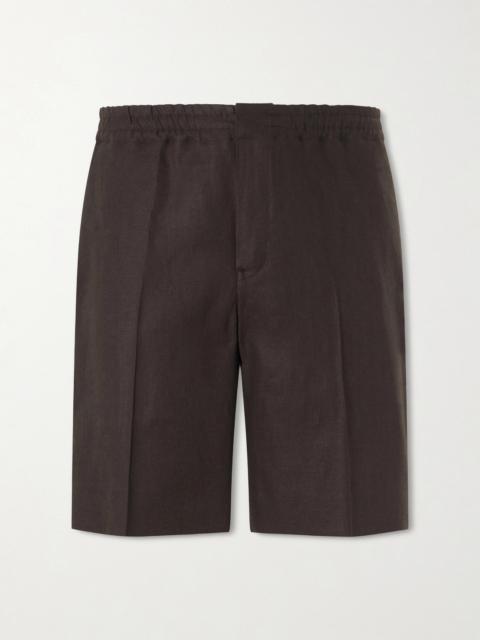 ZEGNA Oasi Straight-Leg Linen Shorts