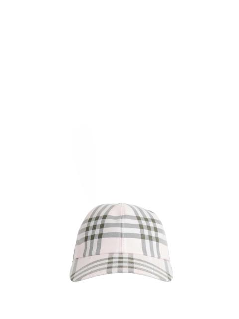 Burberry Check Cotton Baseball Cap
