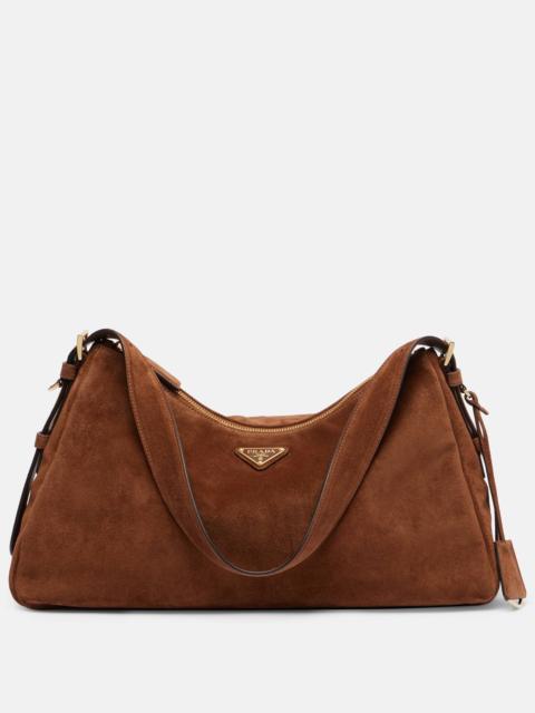 Prada Prada Aimée Large suede shoulder bag