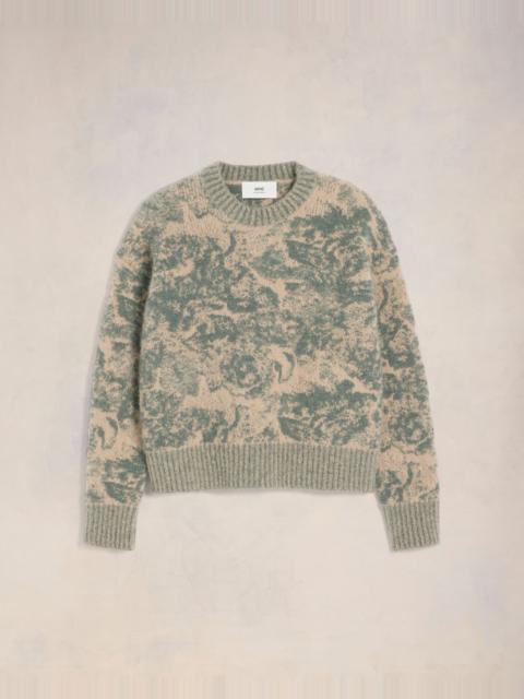 AMI Paris ALPACA MOHAIR JACQUARD CREWNECK