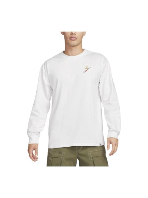 Nike Nike ACG Graphic Long Sleeve T-shirt (Asia Sizing) 'White' FQ3728-121