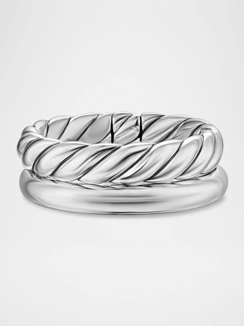 DAVID YURMAN DY Mercer 2-Row Ring in Silver