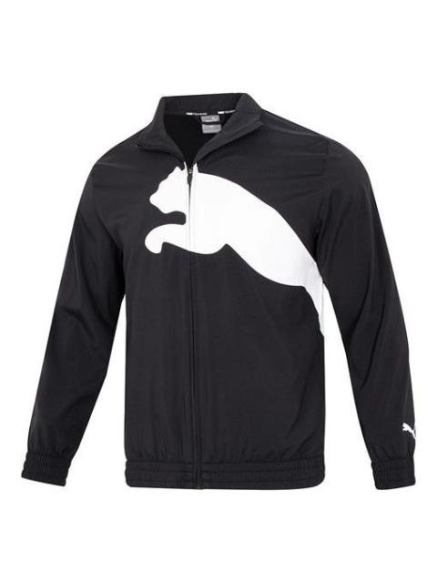 PUMA Puma 교육 큰 고양이는 길쌈된 재킷 '검정' 522997-01를 일렬로 세웠습니다