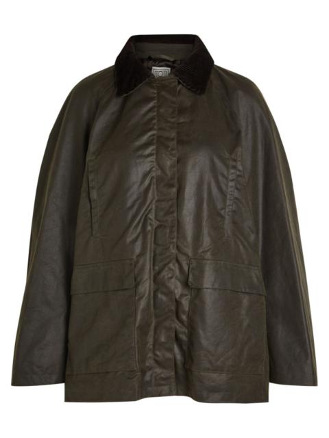 TOTEME Toteme Corduroy-trimmed Waxed Cotton Jacket