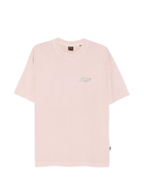 BOSS surfboard-print T-shirt