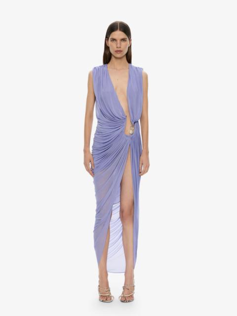 CHRISTOPHER ESBER Ripple Crystal Plunge Dress