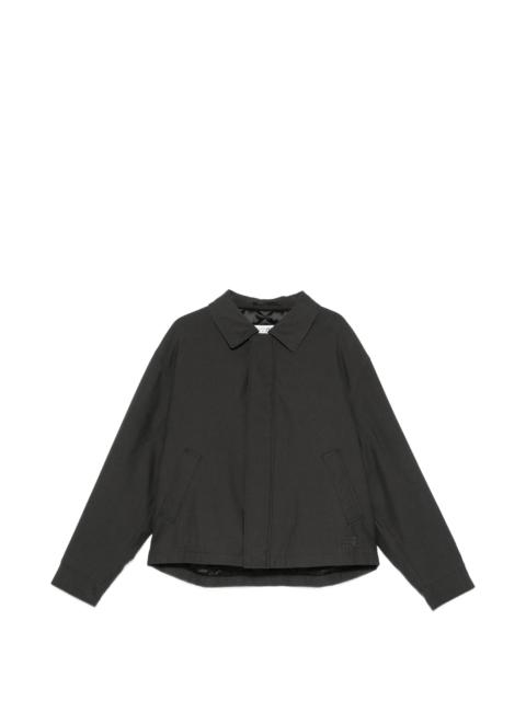 MM6 Maison Margiela Mm6 Maison Margiela Logo-embroidered Concealed-fastening Jacket
