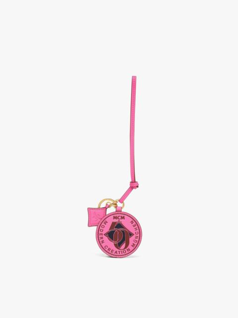 MCM M50 Logo Charm in Visetos Leather Mix