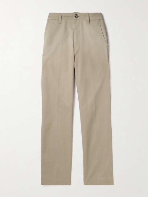 AMI Paris Straight-Leg Cotton-Twill Chinos