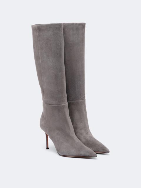 AQUAZZURA Harper suede knee-high boots