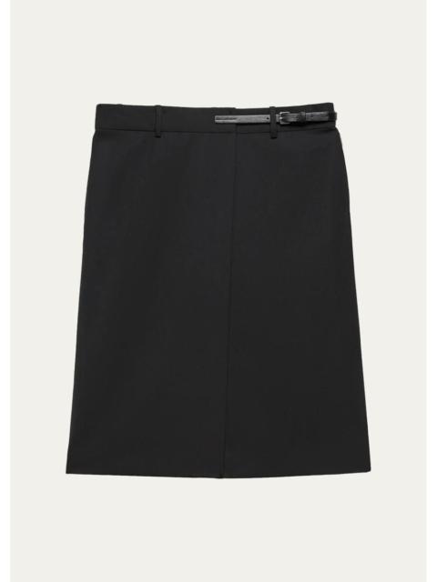 Helmut Lang Belted Asymmetric Skirt