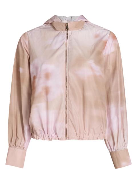 FABIANA FILIPPI Women's Abstract Floral Taffeta Hooded Jacket - Memento Rosae
