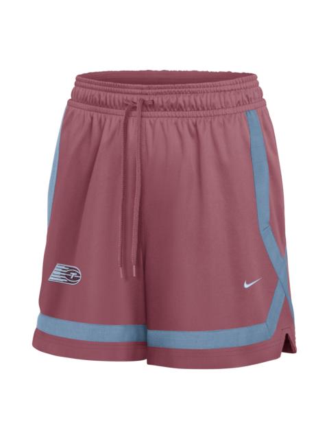 Nike (WMNS) Nike Toronto Tempo 5" Studio Fleece Shorts 'Pink Smoke Work Blue Hydrogen Blue' IR0882-654