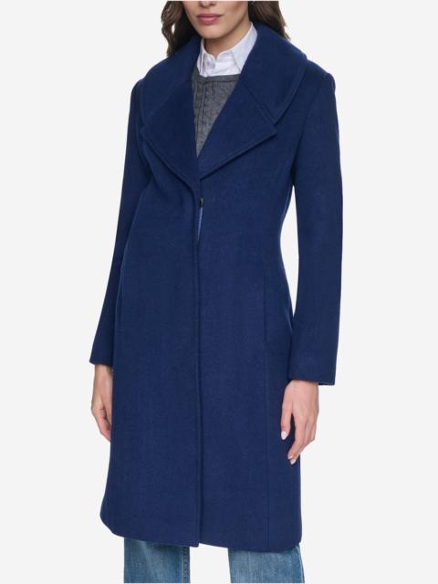 COLE HAAN Women's Large Collar Wool Coat