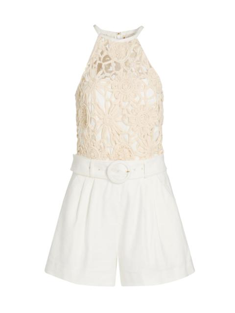 RAMY BROOK Women's Aubree Textured Romper - Ivory