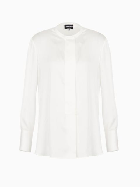 Silk charmeuse shirt