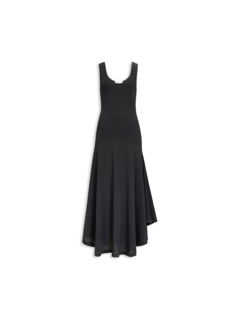 Alaïa ASYMMETRIC COTTON CREPE DRESS