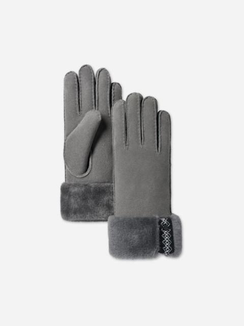 UGG ® Women's Sheepskin ®braid Glove in Anchor Grey